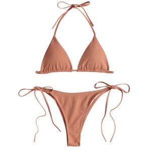 Nude/rust color bikini